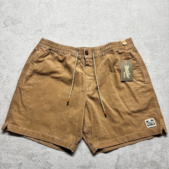 Howler Brothers Other - NWT Howler Bros Pressure Drop Corduroy Shorts Mens 40 Pharaoh Tan Elastic Waist